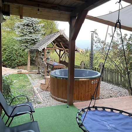 Dom Z Sauna - Lugiele Dzierwiany Buitenkant foto