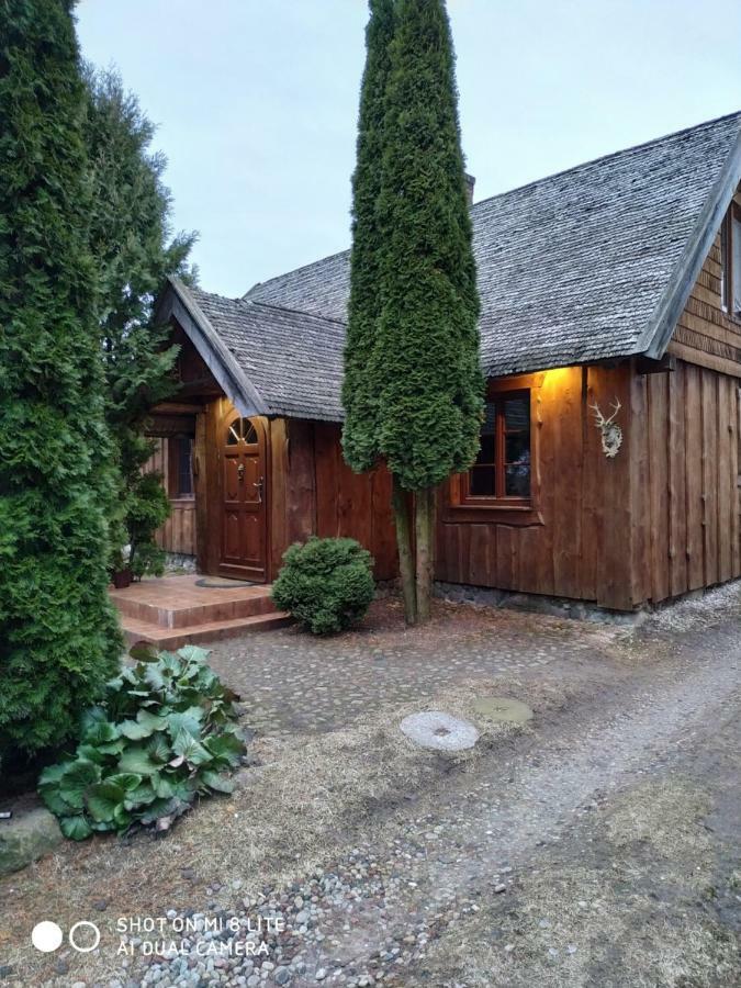 Dom Z Sauna - Lugiele Dzierwiany Buitenkant foto